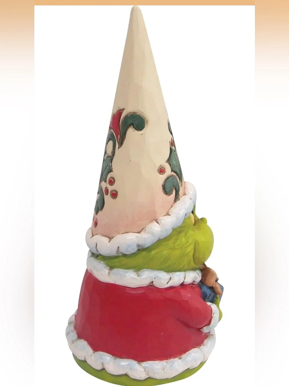 NIB Jim Shore Dr. Seuss The Grinch $45 Gnome Holding a Gift Figurine, 5.5 Inch